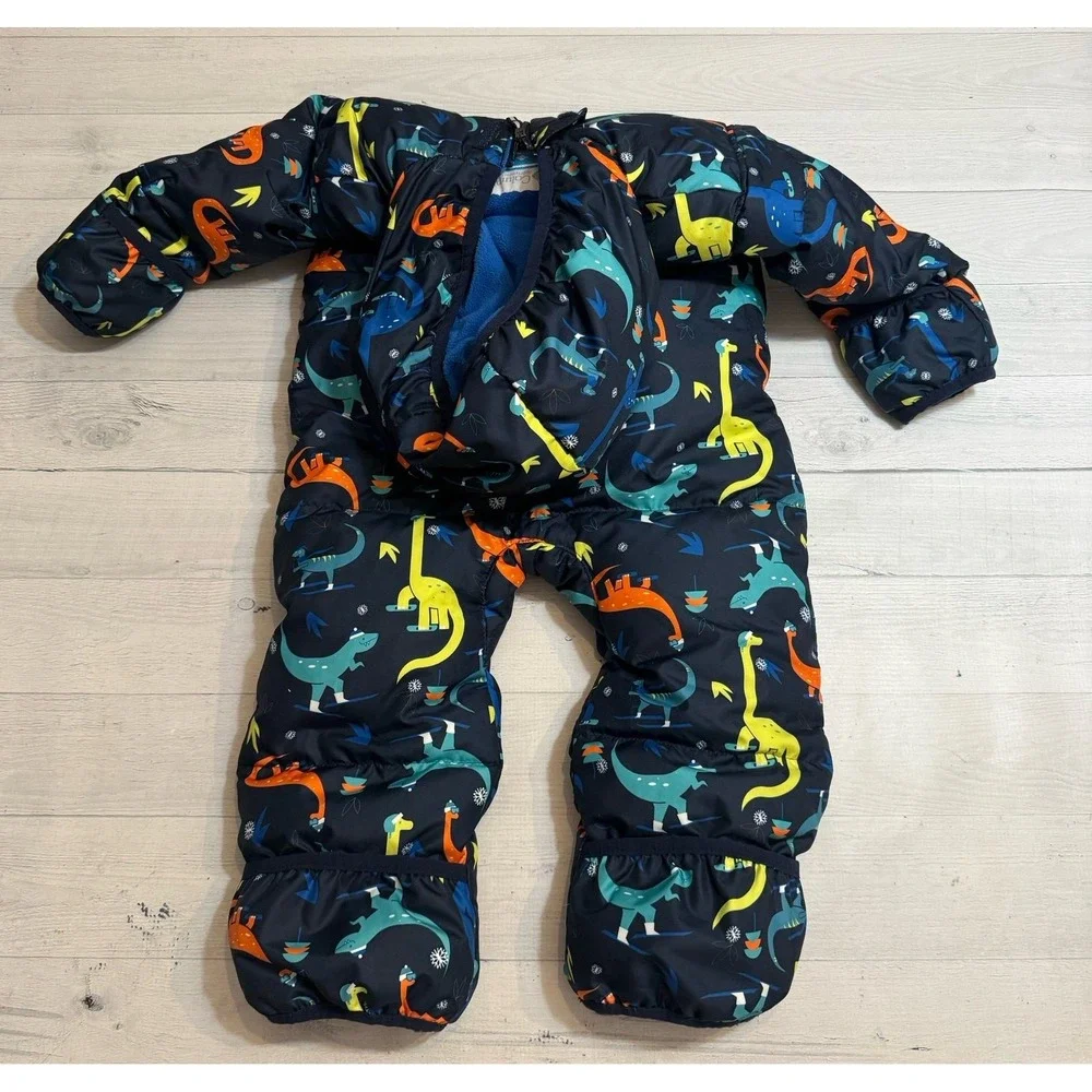 Columbia Baby‎ Boy Snuggly Bunny down Bunting colorful dinosaur 18/24 months